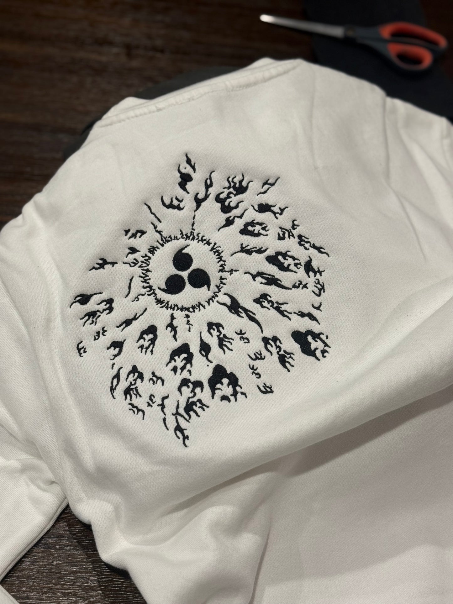 Embroidered Curse Mark Hoodie, Sweatshirt, & Tee