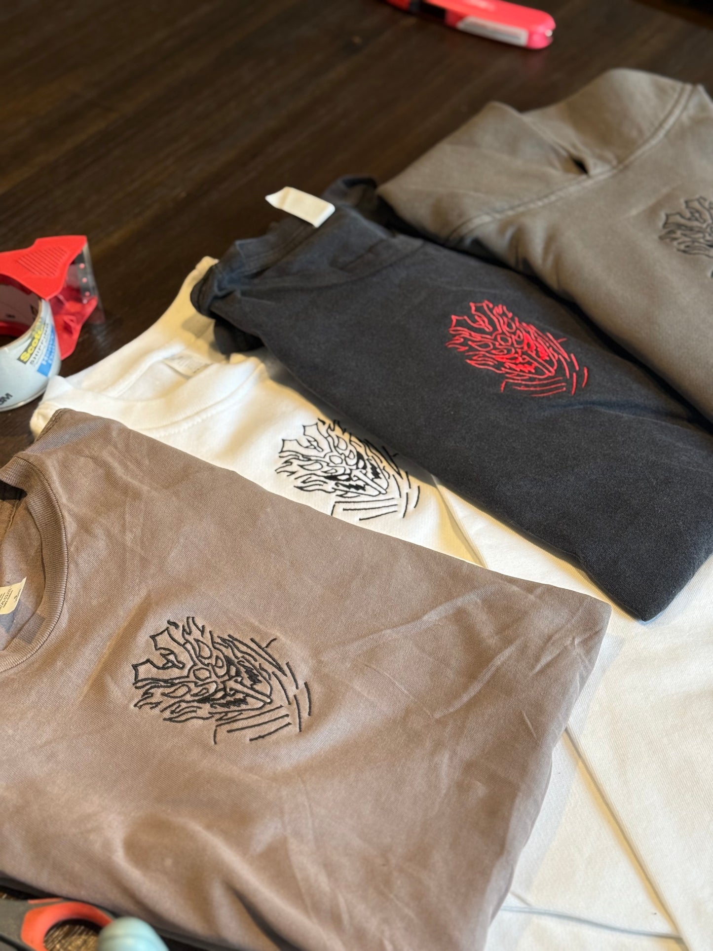 Embroidered Curse Mark Hoodie, Sweatshirt, & Tee