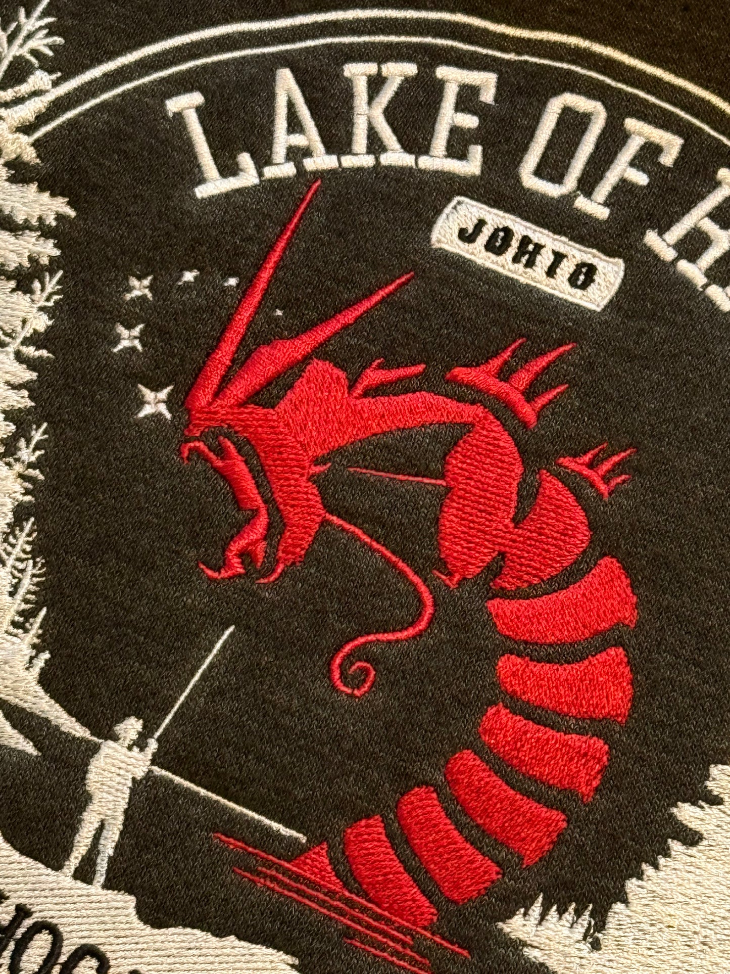 Embroidered Lake of Rage Hoodie & Sweatshirt