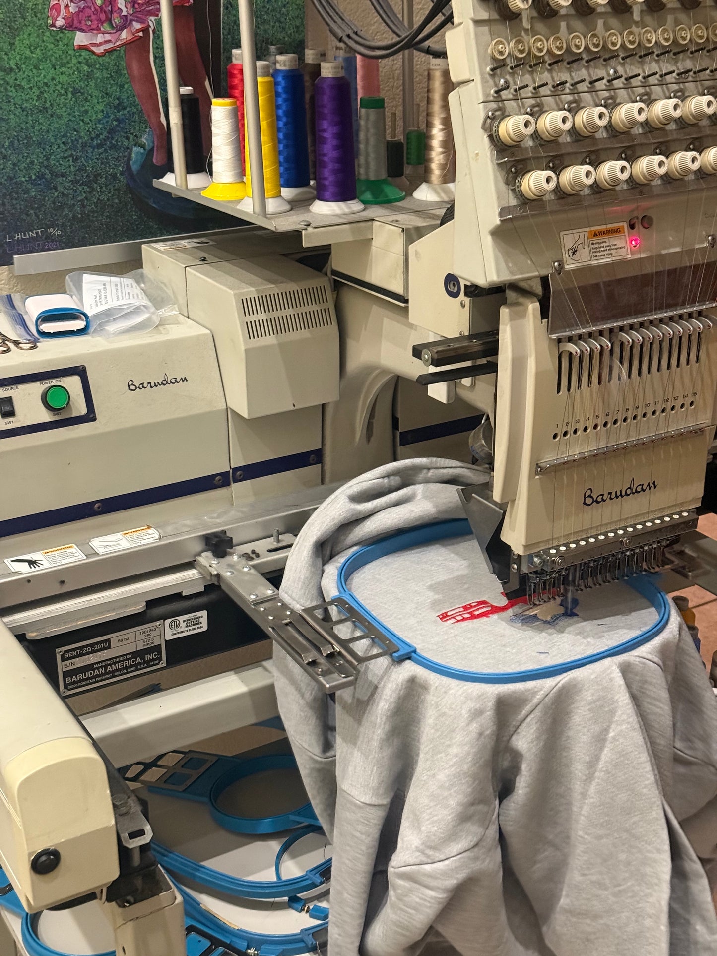 Embroidered Dark Knight Hoodie, Sweatshirt, & Tee