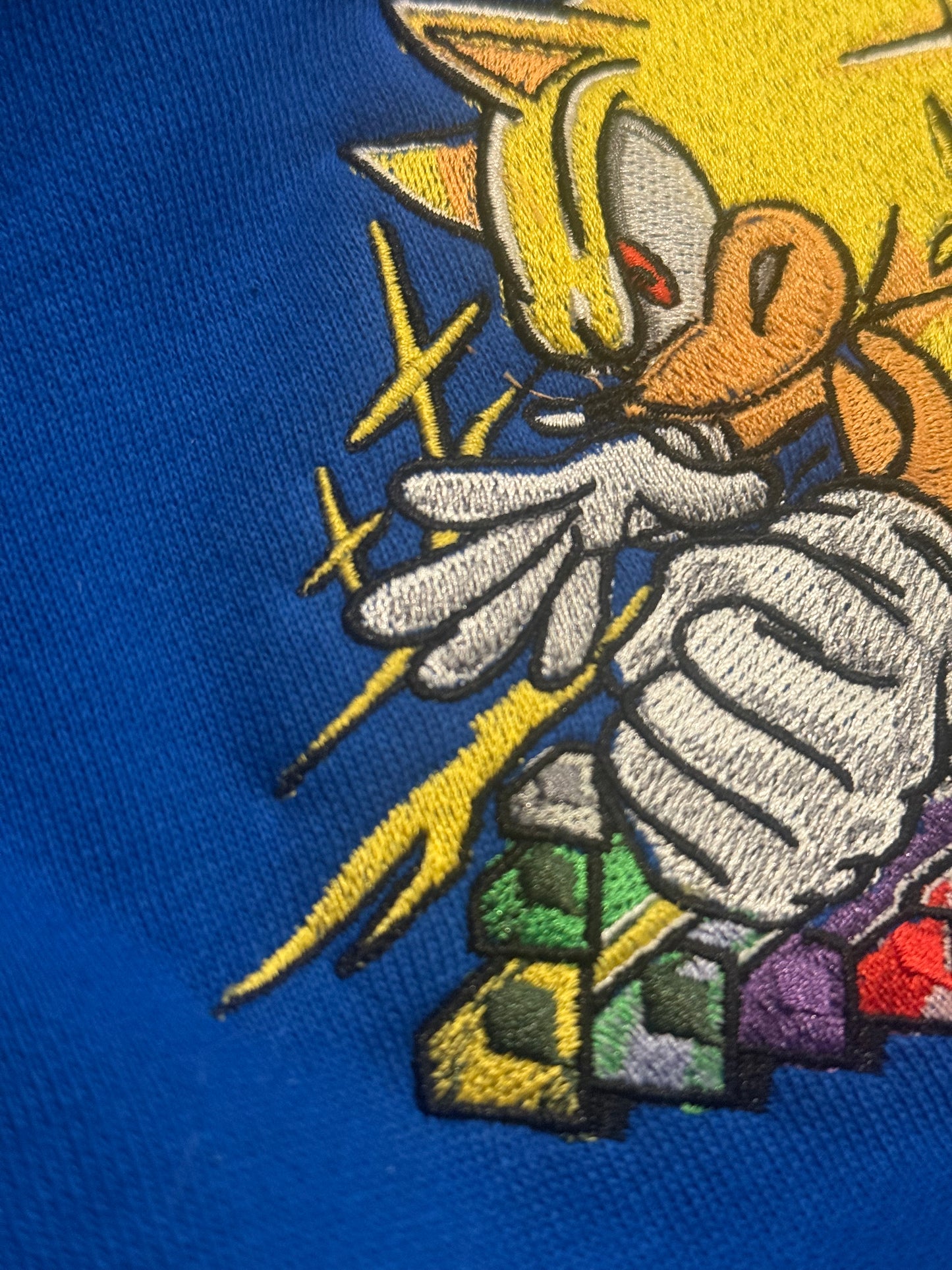 Embroidered Super Sonic Hoodie, Sweatshirt, & Tee